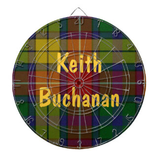 Colorful Buchanan Tartan Pset Dart Board Dartbord