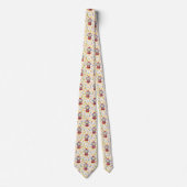 Colorful Budgie Gumball Machine Pattern Fashion Stropdas (Voorkant)