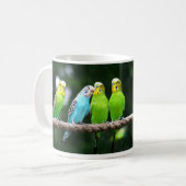 Colorful Budgies Koffiemok (Voorkant links)