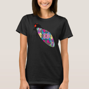 Colorful Bug Cicada Beauful Entomology Kinder Mann T-shirt