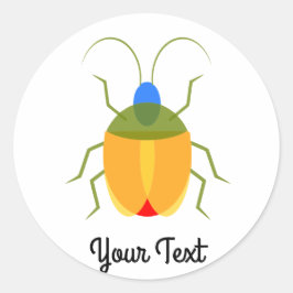 Colorful Bug Ronde Sticker