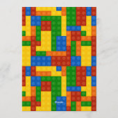 Colorful Builder-Themed Birthday Creative Kids Kaart (Achterkant)