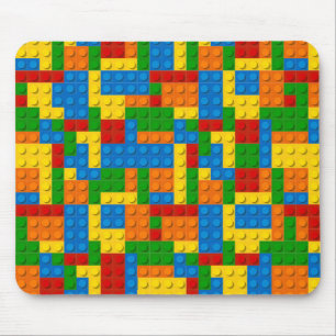 Colorful Building Blocks Patroon Muismat