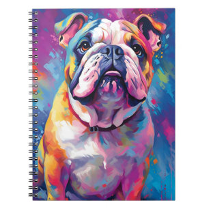 Colorful Bulldog Notitieboek