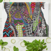 Colorful Bullmastiff Lover Kitchen Towel Theedoek (Gevouwen)