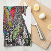 Colorful Bullmastiff Lover Kitchen Towel Theedoek (Quarter Fold)