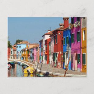 Colorful Burano Briefkaart