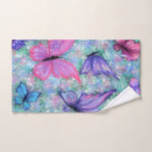 Colorful Butterflies Bath Towel Set Bad Handdoek (Handdoek)
