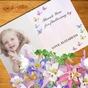 Colorful Butterflies Birthday Bedankkaart