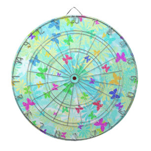 Colorful Butterflies en Daisies van Shirley Taylor Dartbord