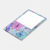 Colorful Butterflies Flying - Joy Post-it® Notes (Schuin)