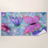 Colorful Butterflies Flying - Joy - Strandlaken (Voorkant)