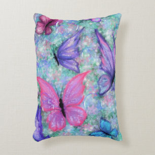 Colorful Butterflies Flying Pillow Joy Accent Kussen