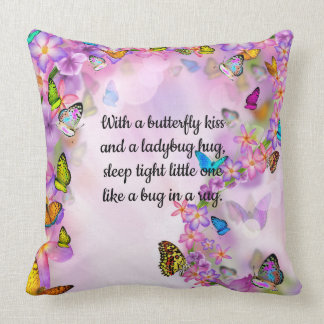 Colorful Butterflies met Good Night Baby Gezegde Kussen