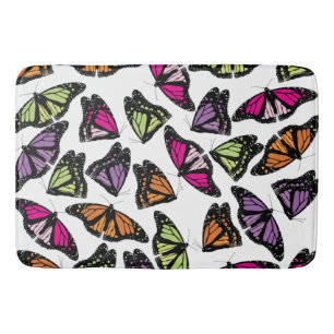 Colorful Butterflies Patroon Badmat