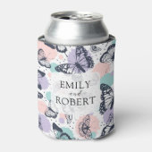 Colorful Butterflies Patroon Blikjeskoeler (Blikje Voorkant)