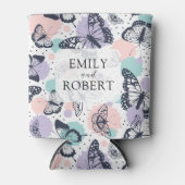 Colorful Butterflies Patroon Blikjeskoeler (Voorkant)