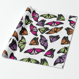 Colorful Butterflies Patroon Cadeaupapier