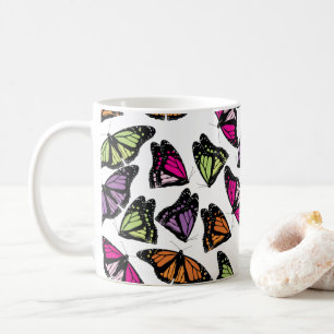 Colorful Butterflies Patroon Koffiemok