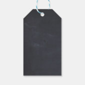 Colorful Butterflies Pattern op Black Wedding Cadeaulabel (Achterkant)