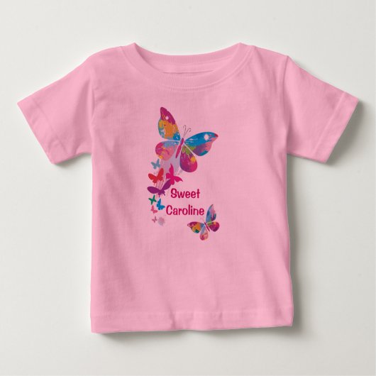 Colorful Butterflies Persoonlijk Shirt (Voorkant)