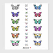 Colorful Butterflies Sticker (Vel)
