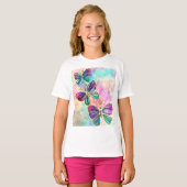 Colorful Butterflies T-Shirt (Voorkant volledig)