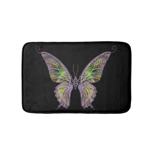 Colorful Butterfly Bath Mat (Voorkant)