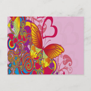 Colorful Butterfly Briefkaart