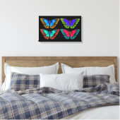 Colorful Butterfly Canvas Art Print (Insitu (Slaapkamer))