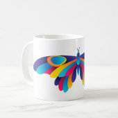 Colorful Butterfly Coffee Mok (Voorkant links)
