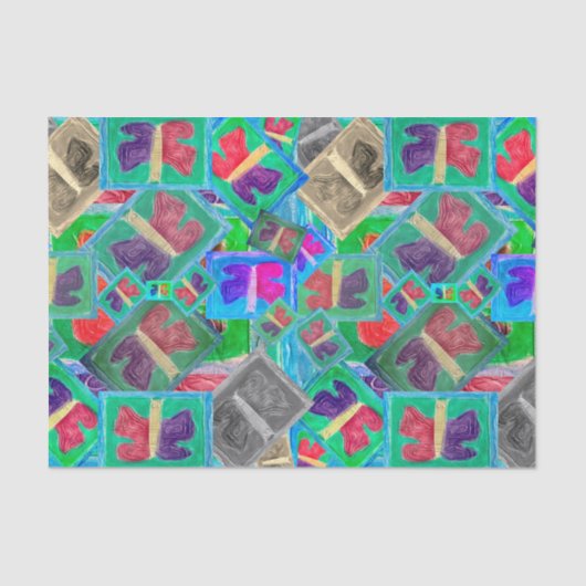 Colorful Butterfly Double Challenge | Weefselpapie Tissuepapier (Voorkant)