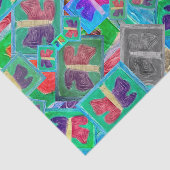 Colorful Butterfly Double Challenge | Weefselpapie Tissuepapier (Detail)