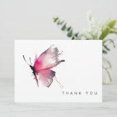 Colorful Butterfly Funeral Bedankt (Staand voorkant)