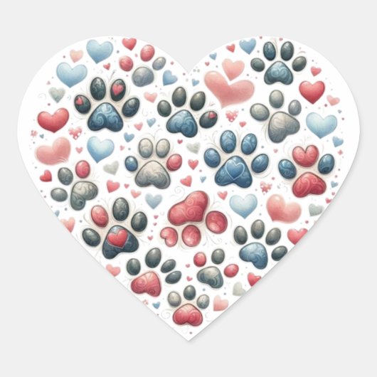 colorful butterfly heart cut stickers (Voorkant)