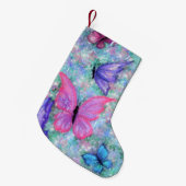 Colorful Butterfly-kerststop Kleine Kerstsok (Voorkant (Hangend))