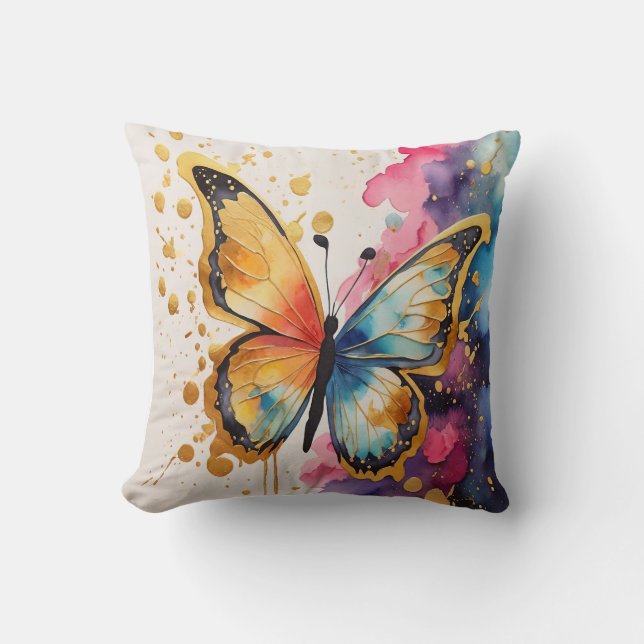Colorful Butterfly Kussen (Voorkant)