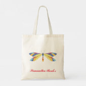 Colorful Butterfly Library Bag Tote Bag (Achterkant)