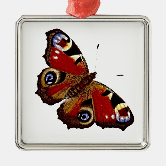 Colorful Butterfly Metalen Ornament (Voorkant)
