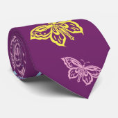 Colorful Butterfly Patroon Stropdas (Opgerold)