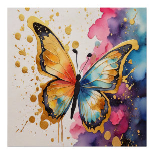 Colorful Butterfly Perfect Poster