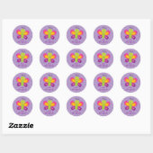 Colorful Butterfly Personalized Sticker (Vel)