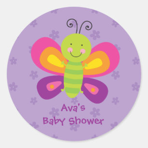 Colorful Butterfly Personalized Sticker