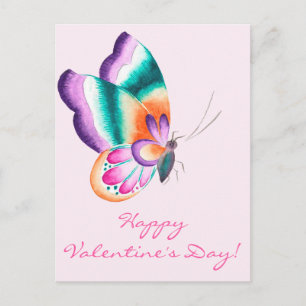 Colorful Butterfly VALENTIJNSDAG BRIEFKAART