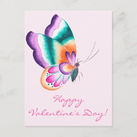 Colorful Butterfly | VALENTIJNSDAG BRIEFKAART (Voorkant)