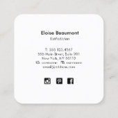 Colorful Butterfly Vierkante Visitekaartje (Achterkant)