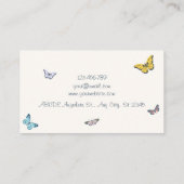 Colorful Butterfly Visitekaartje (Achterkant)