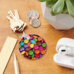 Colorful Button Snoep Cute Sleutelhanger