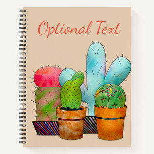 Colorful Cactus Garden Notitieboek