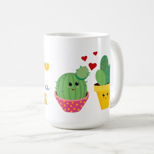 Colorful Cactus hugs leuke romantische Valentijn Koffiemok